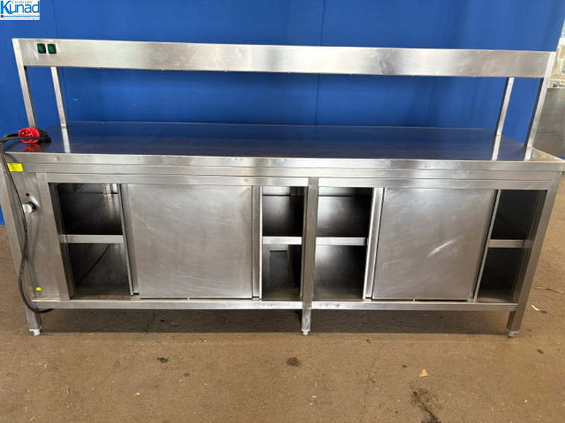 Wärmeschrank / Arbeitsschrank Edelstahl 225x70x86 / 126 cm Pass – Bild 6