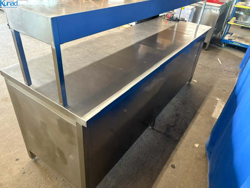 Wärmeschrank / Arbeitsschrank Edelstahl 225x70x86 / 126 cm Pass – Bild 5