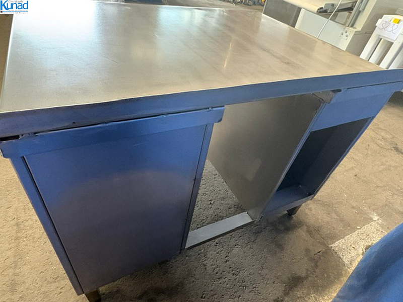 Unterbau Arbeitsschrank Edelstahl 118x91x86 cm – Bild 2