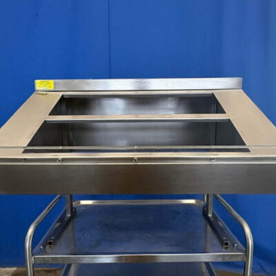 Tischaufsatz Edelstahl 71x66x65 cm Aufbewahrung Aufsatzregal
