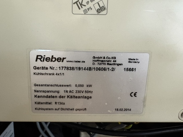 Kühltisch RIEBER Arbeitstheke Arbeitsschrank Theke mit Ausatz Edelstahl 410x90x200 cm – Bild 6