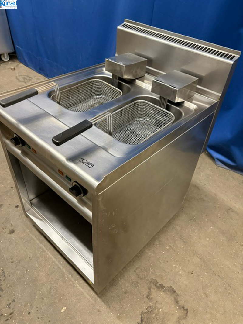 Fritteuse EKU FRE-60-120 400 V Standmodell 2 Becken a´ 10 Liter – Bild 3