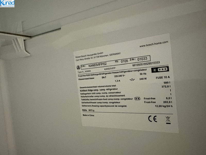 Kühl- Gefrierschrank Kombination BOSCH K-KAN93 VIFP Side by Side – Bild 9
