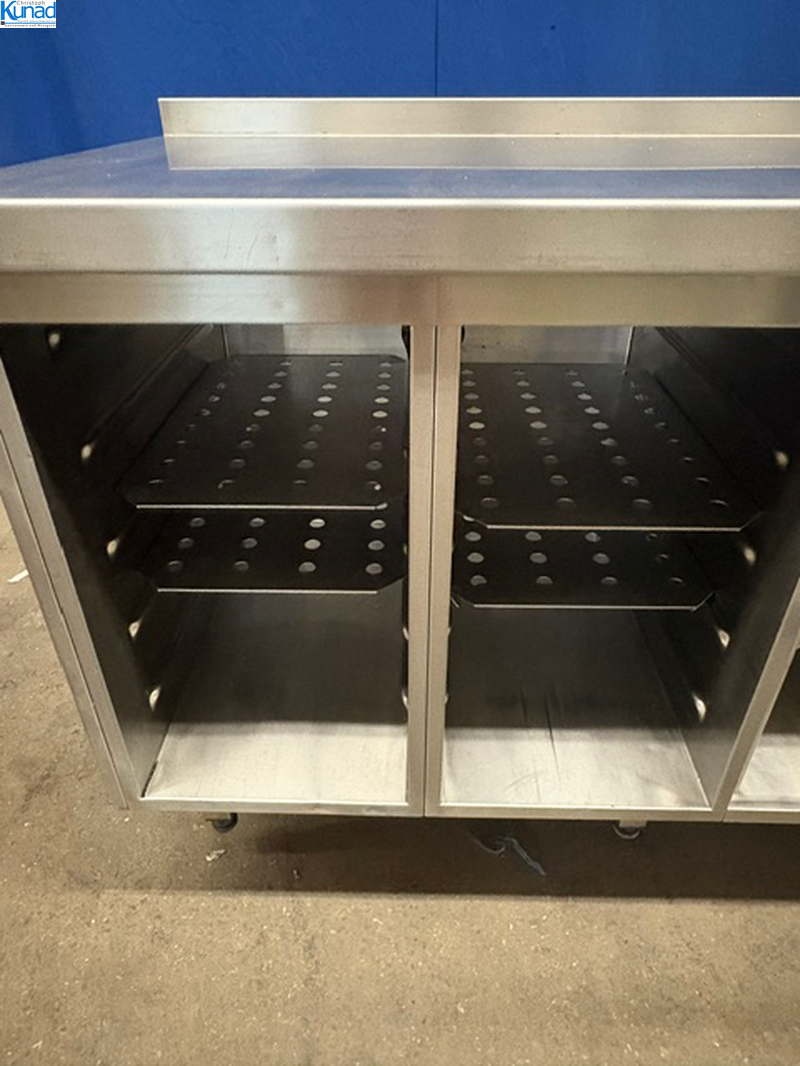Arbeitsschrank Edelstahl 420x72x90 cm Ausgabetheke mit Schubladen – Bild 4