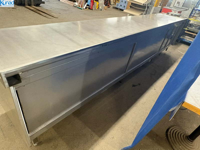 Arbeitsschrank Edelstahl 420x72x90 cm Ausgabetheke mit Schubladen – Bild 8