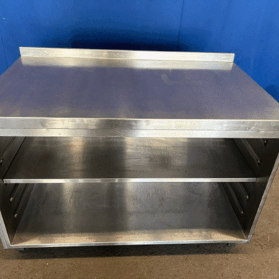 Arbeitsschrank Edelstahl 127x78x86 cm offen