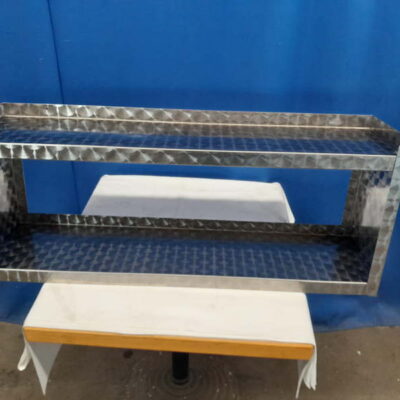 Wandbord Edelstahl 100x25x40 cm Wandregal