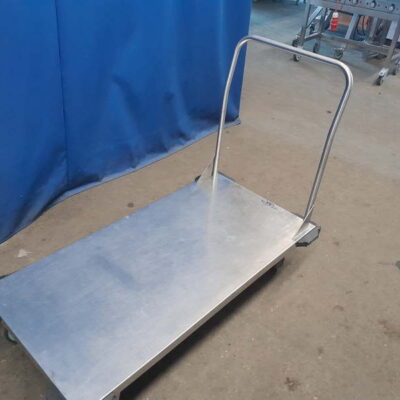 Transportwagen RIEBER Edelstahl Kistenrolli Plattformwagen