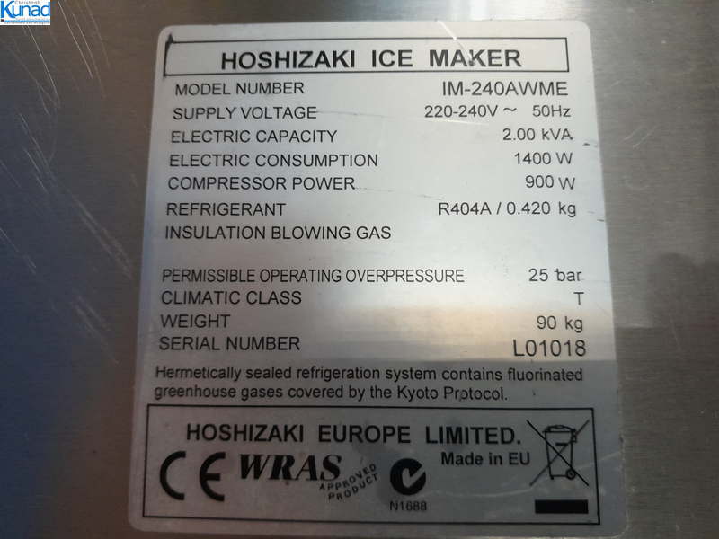 Eiswürfelmaschine HOSHIZAKI IM-240AWME Würfeleismaschine für 90 kg / 24 h Eisbereiter – Bild 5