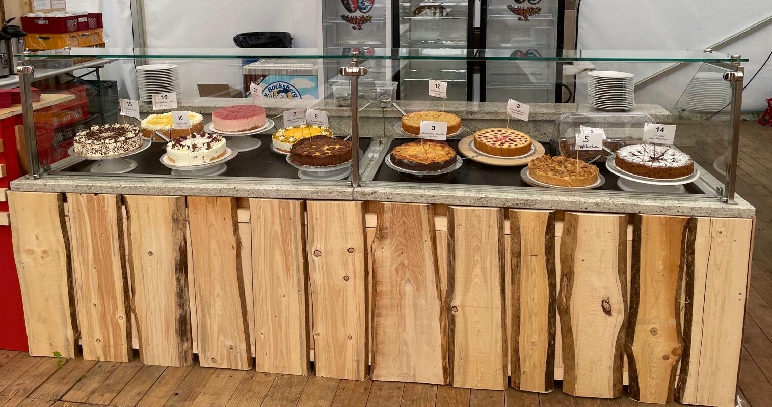 Kühltheke 277x107x126 cm Kuchentheke Verkaufstheke