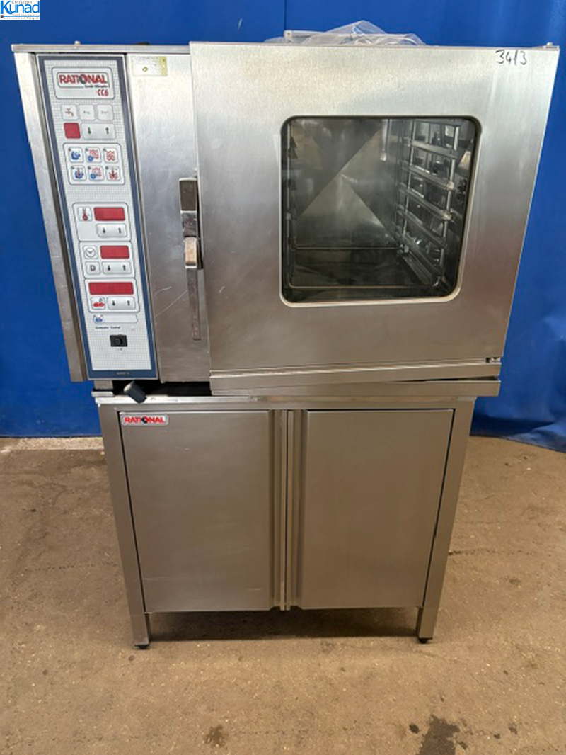 Kombidämpfer RATIONAL CC6 für 6 x 1/1 GN mit Unterschrank