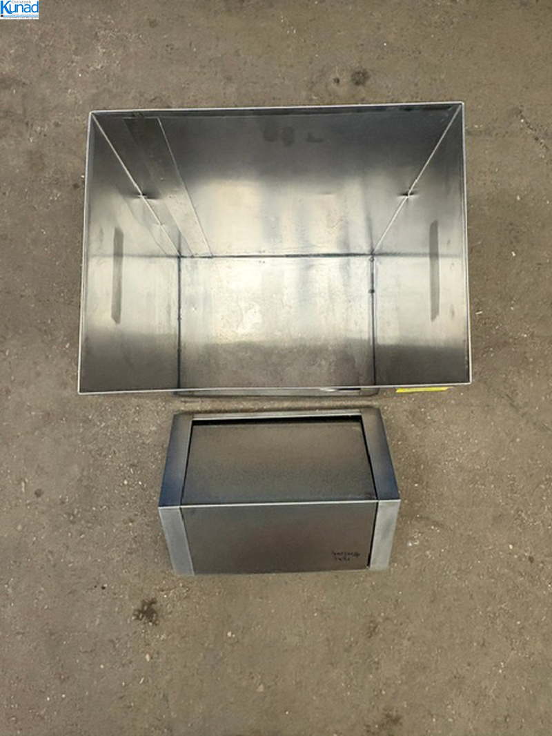 Abfallbehälter Edelstahl 40x31x76 cm feuerhemmend 70 - 90 Liter – Bild 2