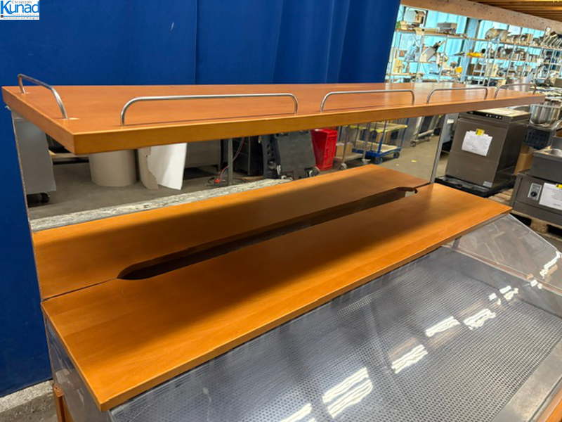 Kühlbuffet mit Aufsatzvitrine TECFRIGO Salatbuffet Kühlvitrine 140x97x150 cm fahrbar – Bild 6