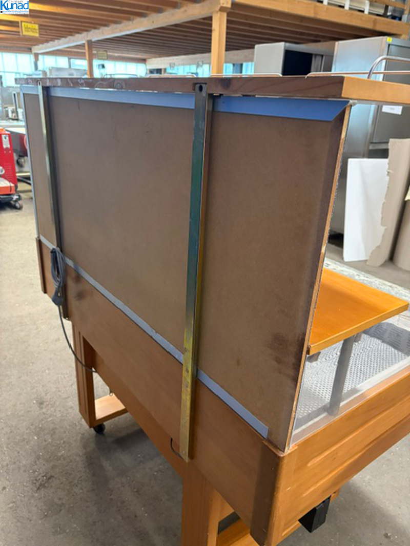 Kühlbuffet mit Aufsatzvitrine TECFRIGO Salatbuffet Kühlvitrine 140x97x150 cm fahrbar – Bild 7