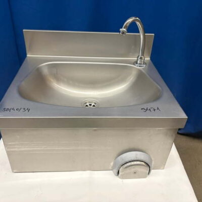 Handwaschbecken Edelstahl 50x40x34 cm mit Kniebedienung