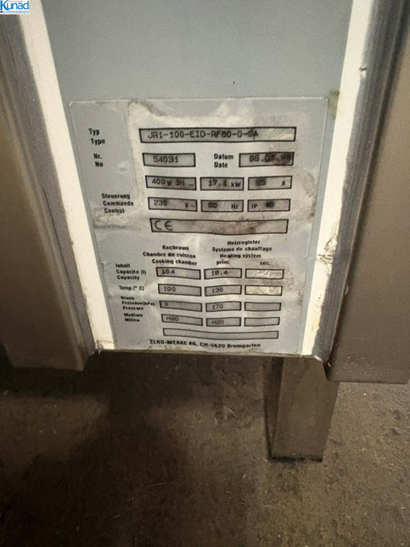 Kochkessel ELRO 100 Liter 400 V – Bild 7